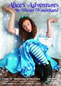 Alice's Adventures in Winter Wonderland poster, featuring Naomi French as Alice